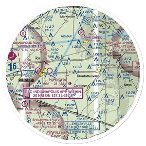 Oakes Field (66IN) VFR Sectional Sticker (30 mile)