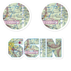 Oakes Field (66IN) VFR Sectional Sticker Pack