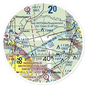 Pat Robinson Airport (66II) VFR Sectional Sticker (20 mile)