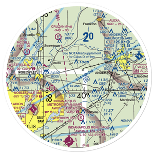 Pat Robinson Airport (66II) VFR Sectional Sticker (30 mile)