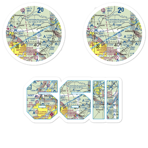 Pat Robinson Airport (66II) VFR Sectional Sticker Pack