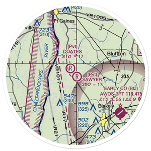 Sawyer Farm Airport (66GA) VFR Sectional Sticker (20 mile)