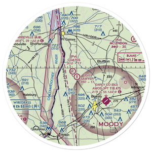 Sawyer Farm Airport (66GA) VFR Sectional Sticker (30 mile)