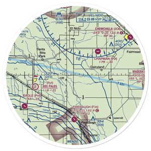 Triangle T Ranch Airport (66CL) VFR Sectional Sticker (30 mile)