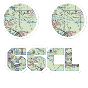 Triangle T Ranch Airport (66CL) VFR Sectional Sticker Pack