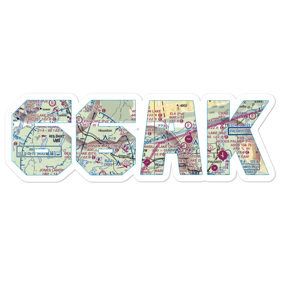 June Lake Seaplane Base (66AK) VFR Sectional Sticker 