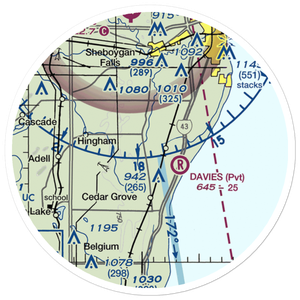 Dulmes Field (65WI) VFR Sectional Sticker (20 mile)