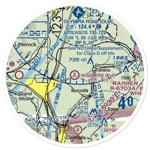 Wissler's Airport (65WA) VFR Sectional Sticker (20 mile)