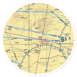 Flying Eagle Ranch Airport (65TX) VFR Sectional Sticker (30 mile)