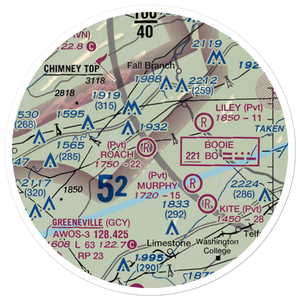 Roach Farm Airport (65TN) VFR Sectional Sticker (20 mile)