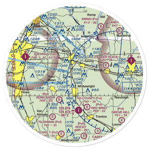 Windwood Farm Airport (65TE) VFR Sectional Sticker (30 mile)