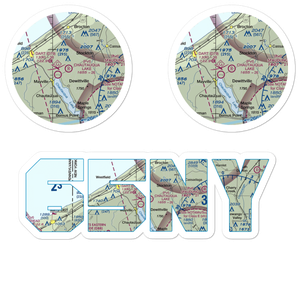 Chautauqua Lake Airpark (65NY) VFR Sectional Sticker Pack