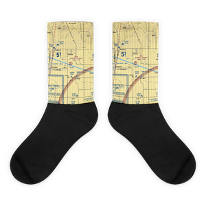 Curtis and Curtis Airport (65NM) VFR Sectional Socks