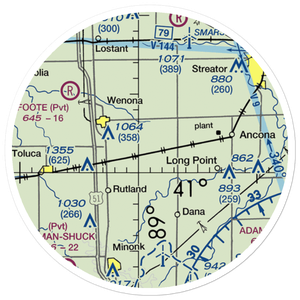 Frings Airport (65IS) VFR Sectional Sticker (20 mile)