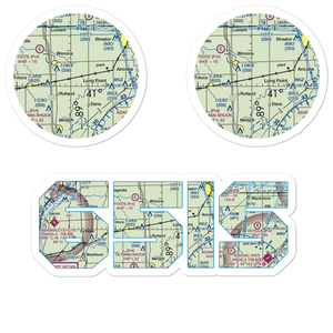 Frings Airport (65IS) VFR Sectional Sticker Pack