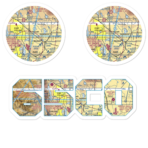 Wkr Airport (65CO) VFR Sectional Sticker Pack