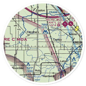 Al Divine Airport (65CL) VFR Sectional Sticker (20 mile)