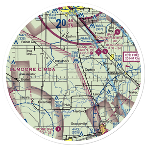 Al Divine Airport (65CL) VFR Sectional Sticker (30 mile)