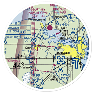 Sky Diving Airport (64WI) VFR Sectional Sticker (20 mile)
