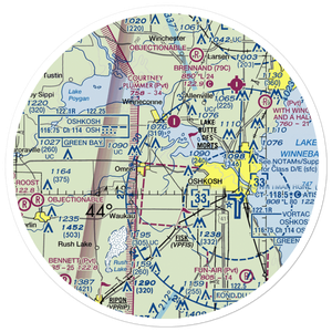 Sky Diving Airport (64WI) VFR Sectional Sticker (30 mile)