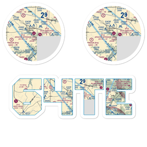 Apache Springs Airport (64TE) VFR Sectional Sticker Pack