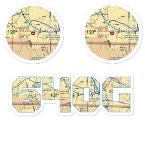 Antone Ranch Airport (64OG) VFR Sectional Sticker Pack