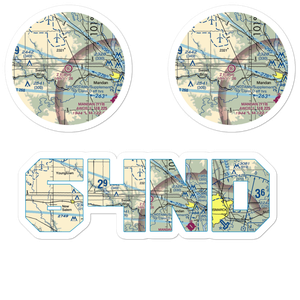 Z. P. Field (64ND) VFR Sectional Sticker Pack