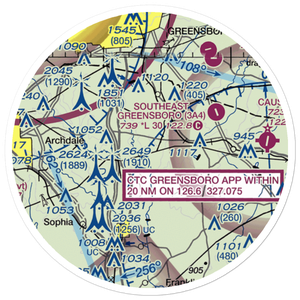 Fields Airport (64NC) VFR Sectional Sticker (20 mile)