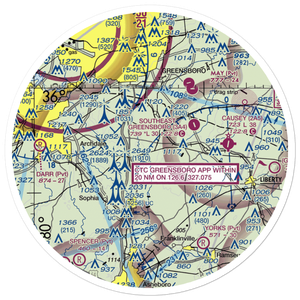 Fields Airport (64NC) VFR Sectional Sticker (30 mile)