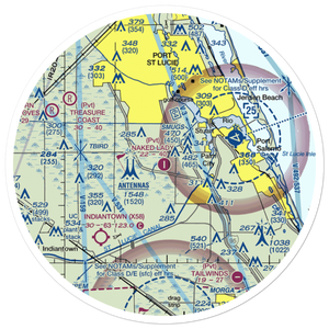 Naked Lady Ranch Airport (64FA) VFR Sectional Sticker (30 mile)