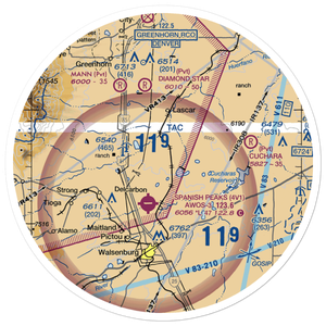 Cholla Airport (64CO) VFR Sectional Sticker (30 mile)