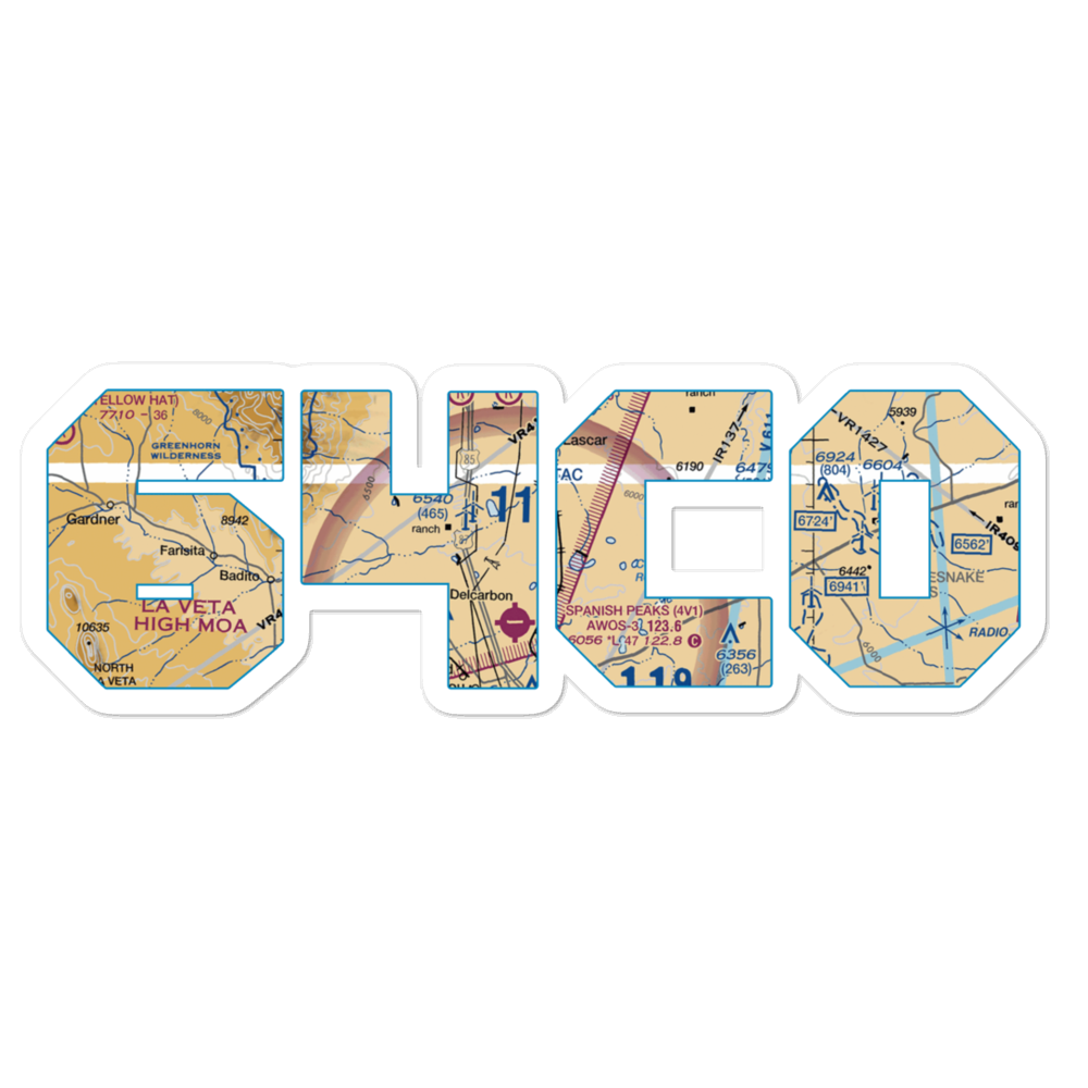 Cholla Airport (64CO) VFR Sectional Sticker 