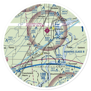Lowrance Airport (64AR) VFR Sectional Sticker (30 mile)