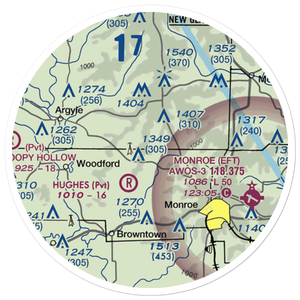 Flying H Airport (63WI) VFR Sectional Sticker (20 mile)
