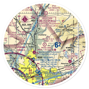 Boyle R & D Airport (63WA) VFR Sectional Sticker (30 mile)