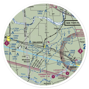 Barnett Airport (63TA) VFR Sectional Sticker (30 mile)