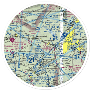 Boyer Airport (28PA) VFR Sectional Sticker (30 mile)