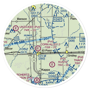 Corn Alley Airport (63IS) VFR Sectional Sticker (20 mile)