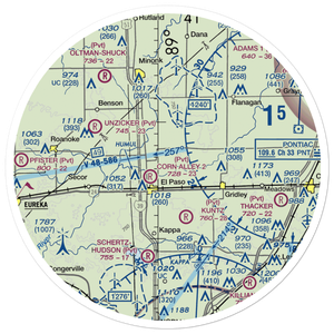 Corn Alley Airport (63IS) VFR Sectional Sticker (30 mile)