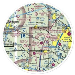 Emerick Airport (63IL) VFR Sectional Sticker (30 mile)