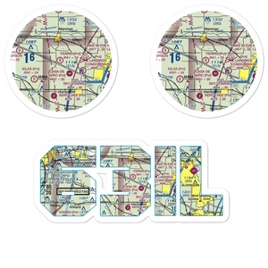 Emerick Airport (63IL) VFR Sectional Sticker Pack