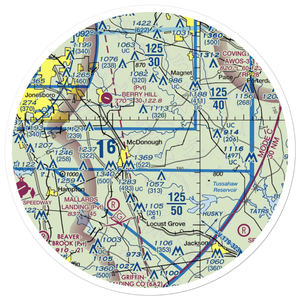 Zips Airport (63GA) VFR Sectional Sticker (30 mile)