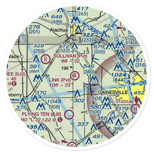 Link Field (63FD) VFR Sectional Sticker (20 mile)