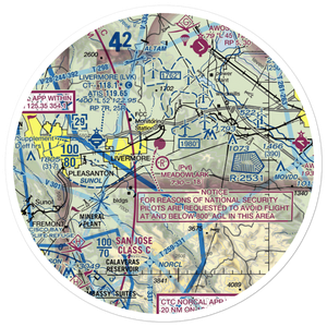 Meadowlark Field (63CN) VFR Sectional Sticker (30 mile)