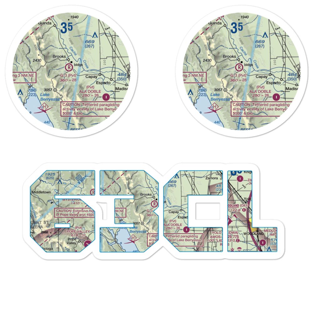 G3 Ranch Airport (63CL) VFR Sectional Sticker Pack 