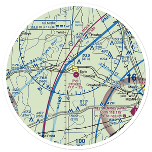Stokes Airport (63AR) VFR Sectional Sticker (30 mile)
