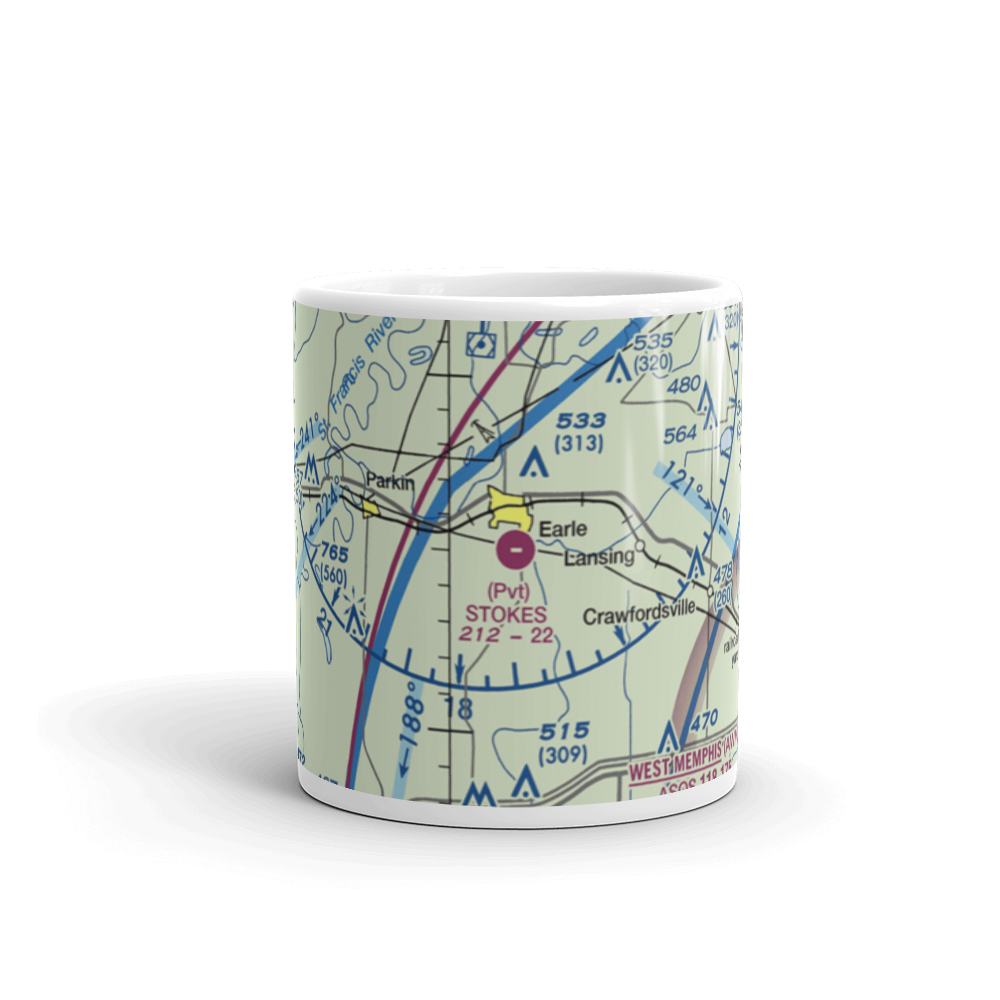 Stokes Airport (63AR) VFR Sectional  Mug 