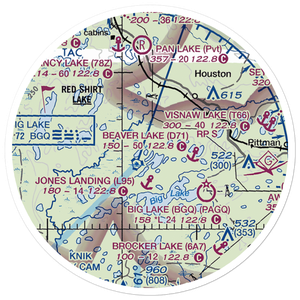 Kucera Residence Airport (63AK) VFR Sectional Sticker (20 mile)