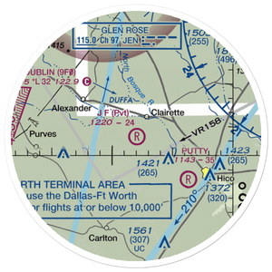 J F Ranch Airport (62XS) VFR Sectional Sticker (20 mile)