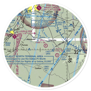 J F Ranch Airport (62XS) VFR Sectional Sticker (30 mile)